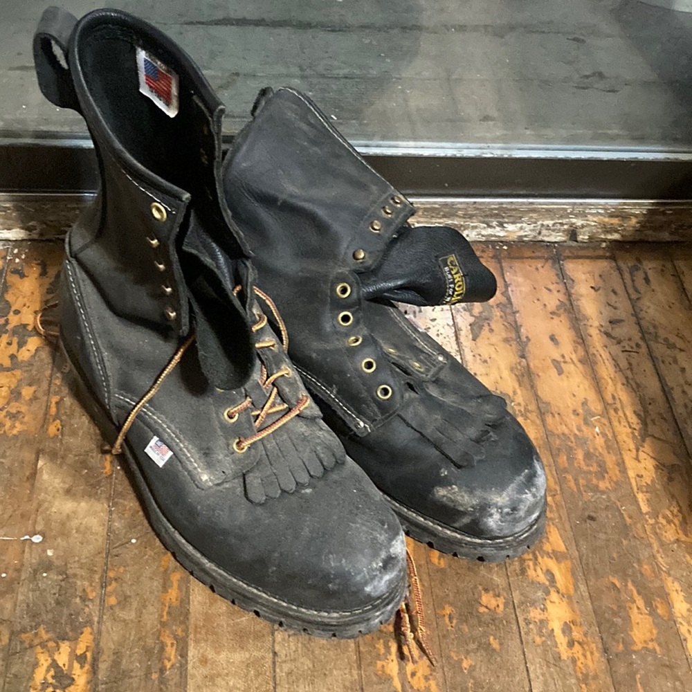 Black Carolina Leather Men's Boots